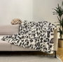Aberto Design Funda para Sofá Leopar Gris y Negro 200 x 75 cm